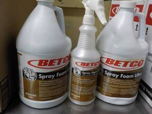 2 - 1 Gallon Jugs Betco Spray Foam ...
