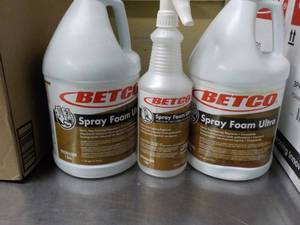 2 - 1 Gallon Jugs Betco Spray Foam ...