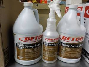 2 - 1 Gallon Jugs Betco Spray Foam ...