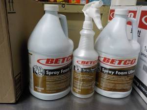 2 - 1 Gallon Jugs Betco Spray Foam ...