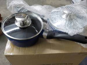 2 - 1.25 Qt Ceramic Sauce Pans With...
