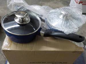 2 - 1.25 Qt Ceramic Sauce Pans With...