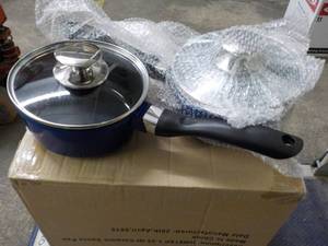 2 - 1.25 Qt Ceramic Sauce Pans With...