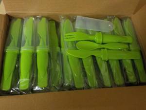 Case of 50 Lime Green Cutlery Plast...