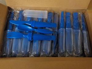 Case of 50 Royal Blue Plastic Cutle...