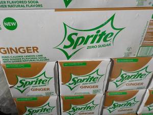 4 - 12 packs Sprite Ginger Zero Sug...