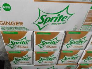 4 - 12 packs Sprite Ginger Zero Sug...