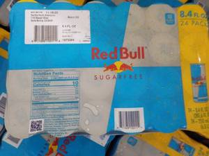 24 pack Red Bull Sugar Free...