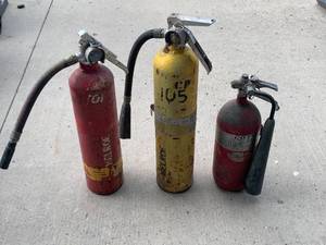 Lot of 3 Fire Extinguishers