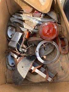 Box of Antique Car Parts