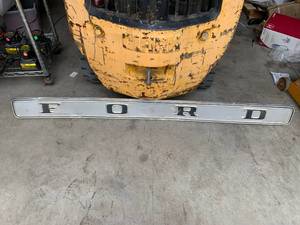 Vintage Ford Metal Emblem, 61 Inch Long