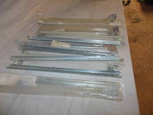 lot 22 image: Several sets of galvanized drawer slides 22 long