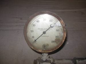 lot 110 image: Steampunk Central Supply Co. MPLS, MN 4-34 Dia. Gauge & Pipe