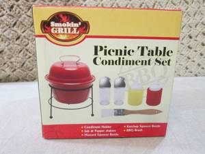 (EC1) Picnic Table Condiment Set...