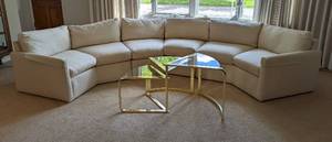 lot 3 image: Gorgeous Vintage Cream Bernhardt Sectional