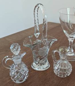 lot 58 image: Vintage CutPressed Glassware