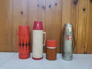 lot 69 image: Four Vintage Thermoses