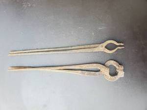 lot 19 image: Old Blacksmiths Tools