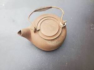 lot 44 image: Old Cast Iron Teapot