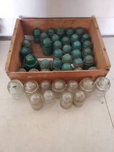 lot 50 image: Collection Of Vintage Glass Insulators