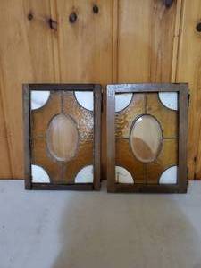 lot 115 image: Stained Glass Shutters