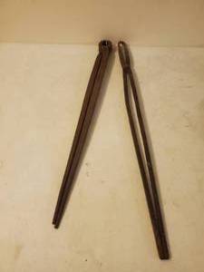 lot 152 image: Two Old Blacksmiths Tongs