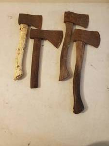 lot 153 image: Four Vintage Hatchets
