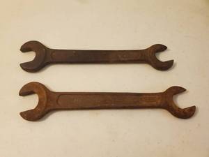 lot 156 image: Two Old Large International Harvester Wrenchs