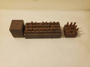 lot 164 image: Collection Of Vintage Metal Stamps