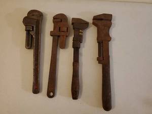 lot 167 image: Vintage Pipe Wrench Lot