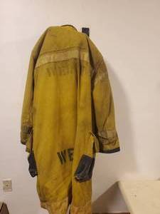 lot 210 image: Old Firemans Jacket And Patches