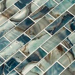 lot 7 image: MSI Night Sky Subway 11.81 in. x 11.81 in. x 8 mm Textured Glass Mesh-Mounted Mosaic Tile (18.43 Sq Ft)