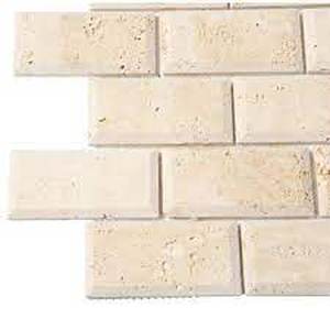 lot 32 image: MSI Tuscany Ivory 12 in. x 12 in. x 10 mm Honed Beveled Travertine Mosaic Tile ( 9.7 Sq Ft)
