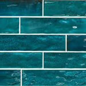 lot 47 image: Daltile LuxeCraft Arteko Deep Teal 3 in. x 12 in. Glazed Wall Ceramic Tile ( 84 Sq Ft)
