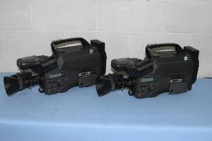 Lot of 2 - JVC GY-X3U S-VHS 3-CCD Professional Camera  Camcorder with Fujinon Lens