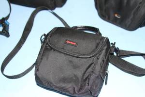 Lot of Small Camera  Accessory Nylon Zipper Travel Bags