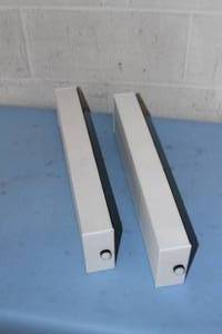 Pair of Innovox Slim Line Series SL-2.1 RH Thin Profile White Surface Mount Pro Audio Loudspeakers