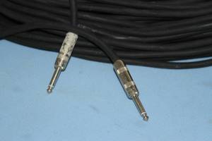 14 Male to 14 Male - Quarter Inch Pro Audio Microphone Cable & Cable Spool