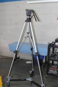 Bogen  Manfrotto Heavy Duty Pro Photography Camera  Camcorder Video Tripod with Fluid Head & Dolly