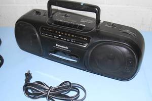 Lot of 3 Boomboxes  Panasonic Stereo Radio w Cassette Jensen with CD Player & X-Bass