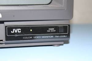 Lot of 2 - JVC TM-131SU 13 CRT Color Video Monitor - Retro Vintage Video Game Monitors