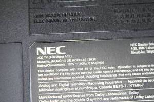 NEC Commercial-Grade 43 Direct-Lit Full HD Monitor  Display  TV  Television - Model E436