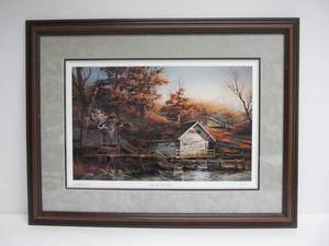 lot 13 image: Autumn Shoreline by Terry Redlin Signed Print 