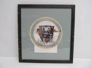 lot 27 image: Patricia Buckley Moss A Christmas Carol Limited Edition Framed Signed Print