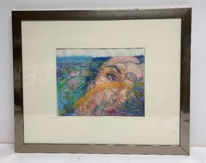 lot 57 image: Framed Signed Mixed Media Original Artwork - Cassandra 