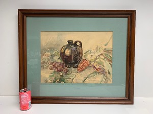 lot 113 image: Vintage Original Still Life Floral Watercolor Painting by Listed Artist Charlotte Toeplitz (1892-1976)