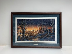lot 112 image: Framed Signed Numbered Print - Night on The Town by Terry Redlin
