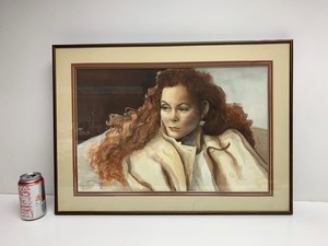 lot 160 image: Framed Signed Original Watercolor Painting Sarah by Lynnea Vishenfske