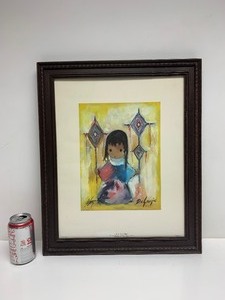 lot 164 image: Framed Hand Signed DEGRAZIA Print - Heavenly Blessings