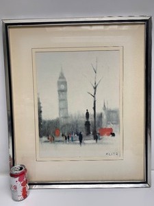 lot 170 image: Vintage 1960s Turner Wall Accessory Print - Klitz - Big Ben